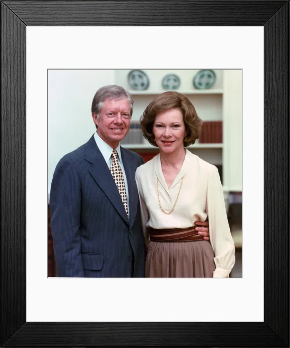 Framed Print : President Jimmy Carter and Rosalynn Carter in the White House Framed Print : President Jimmy Carter and Rosalynn Carter in the White House