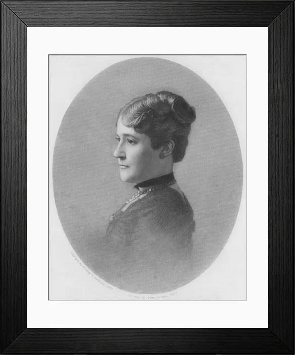 Framed Print : Chester Arthur's sister Mary, the wife John E. McElroy, served has the widower President's hostess from 1881-1885