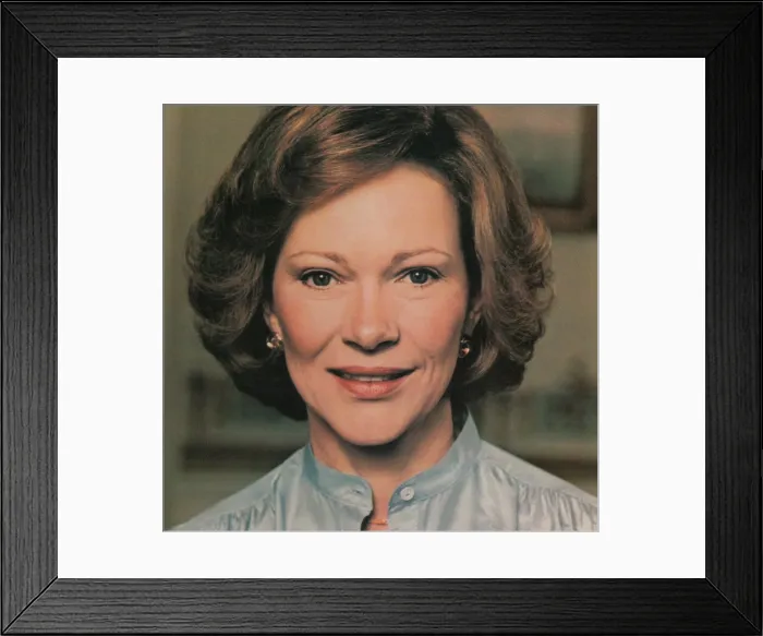 Framed Print : First Lady Rosalynn Carter was politically active as her husband's closest adviser and sat in on cabinet meetings
