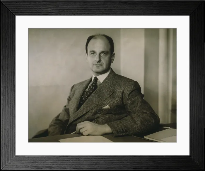 Framed Print : Edward M. M. Warburg (1908-1992), humanitarian, philanthropist and benefactor of the arts. He was among the founders of the Museum of Modern Art, and the American Ballet. 1946 Framed Print : Edward M. M. Warburg (1908-1992), humanitarian, philanthropist and benefactor of the arts. He was among the founders of the Museum of Modern Art, and the American Ballet. 1946