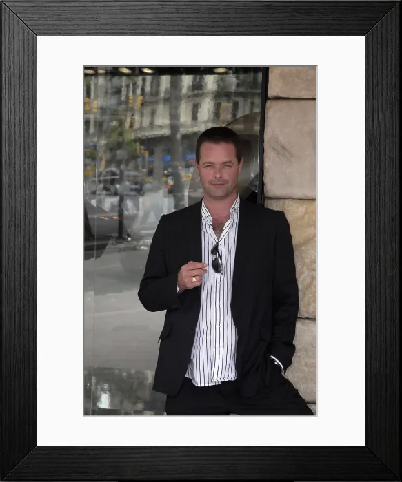 Framed Print : Patrick Graham. French writer. Oscar Elias / AISA / Everett Collection (189439)**US SALES ONLY** Framed Print : Patrick Graham. French writer. Oscar Elias / AISA / Everett Collection (189439)**US SALES ONLY**