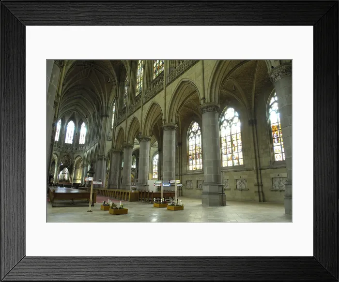 Framed Print : AUSTRIA. Linz. New cathedral of the Immaculate Conception (1855-1924). Neo-Gothic. Architecture. AISA / Everett Collection**US SALES ONLY**