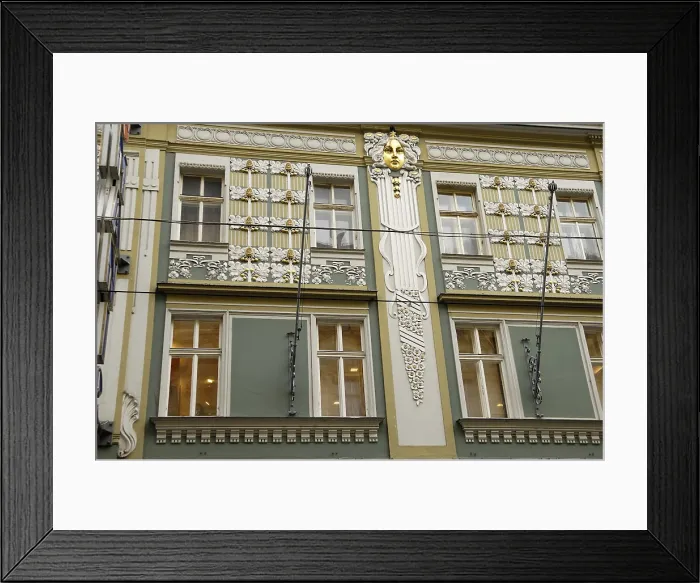 Framed Print : AUSTRIA. Linz. Art Nouveau house in Landstrasse. Modernism. AISA / Everett Collection**US SALES ONLY**