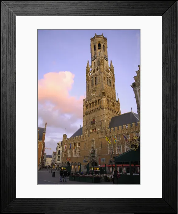 Framed Print : BELGIUM. Bruges. Stock Exchange and City Tower (Belfort). AISA / Everett Collection**US SALES ONLY** Framed Print : BELGIUM. Bruges. Stock Exchange and City Tower (Belfort). AISA / Everett Collection**US SALES ONLY**
