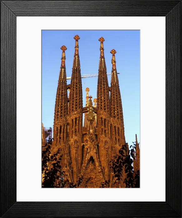 Framed Print : SPAIN. Barcelona. Expiatory Church of the Holy Family. Nativity facade. Modernism. Architecture. - Lucas Vallecillos / Iberfoto / Everett Collection (324483)**US SALES ONLY**