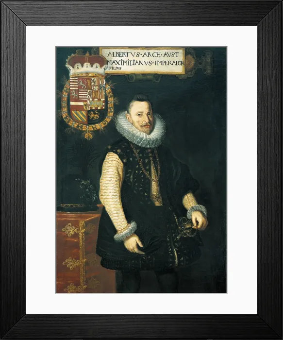Framed Print : ALBERT VII, cardinal archduke of Austria (1559-1621). Archduke of Austria, viceroy of Portugal and governor of the Netherlands from 1596. Painting. FRANCE. Versailles