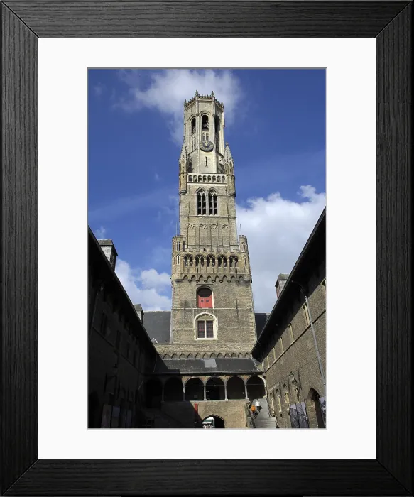 Framed Print : BELGIUM. Bruges. City Tower (Belfort). AISA / Everett Collection**US SALES ONLY**