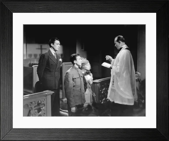 Framed Print : THE SHOPWORN ANGEL, from left, Walter Pidgeon, James Stewart, Margaret Sullavan, William Stack, 1938 Framed Print : THE SHOPWORN ANGEL, from left, Walter Pidgeon, James Stewart, Margaret Sullavan, William Stack, 1938