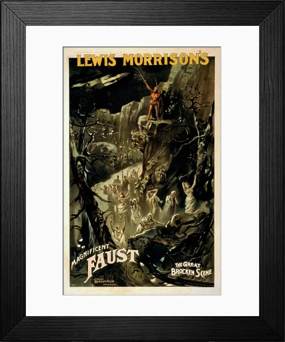 Framed Print : Lewis Morrison (1845-1906), Jamaican born Afro-Caribbean actor in his signature role, Mephistopheles Framed Print : Lewis Morrison (1845-1906), Jamaican born Afro-Caribbean actor in his signature role, Mephistopheles