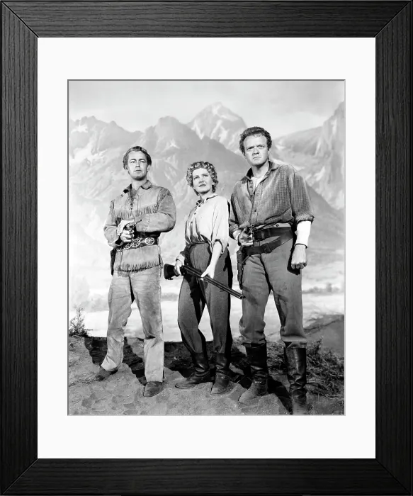 Framed Print : SHANE, Alan Ladd, Jean Arthur, Van Heflin, 1953