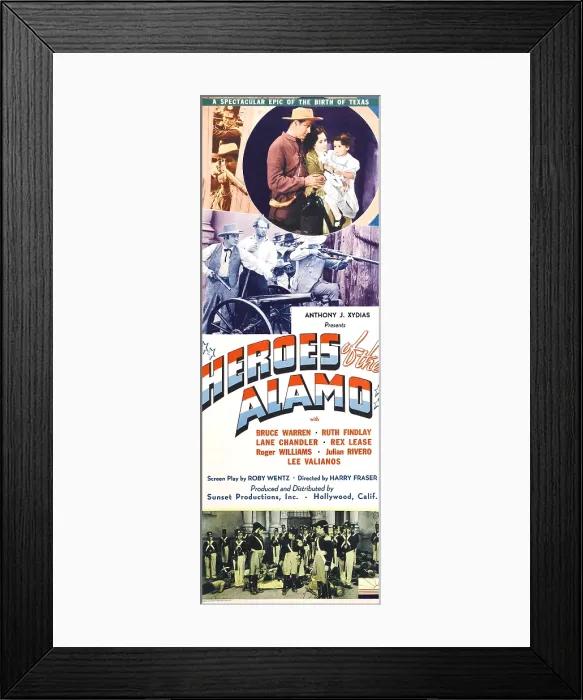 Framed Print : HEROES OF THE ALAMO, Bruce Warren, Ruth Findlay, Marilyn Haslett, Rex Lease, Lane Chandler, Julian Rivero, Carl Mathews, 1937 Framed Print : HEROES OF THE ALAMO, Bruce Warren, Ruth Findlay, Marilyn Haslett, Rex Lease, Lane Chandler, Julian Rivero, Carl Mathews, 1937