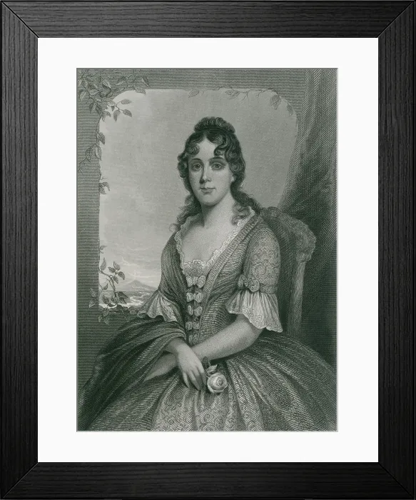 Framed Print : Martha Jefferson Randolph (1772-1836) Thomas Jefferson's oldest daughter served as her widower father's White House hostess. Her husband, Thomas M
