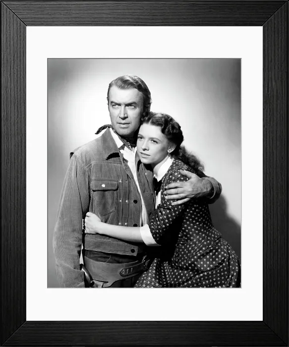 Framed Print : THE MAN FROM LARAMIE, James Stewart, Cathy O'Donnell, 1955 Framed Print : THE MAN FROM LARAMIE, James Stewart, Cathy O'Donnell, 1955
