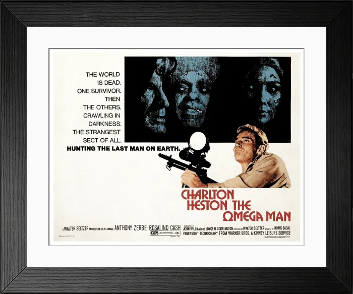 Framed Print : THE OMEGA MAN, Charleton Heston, 1971
