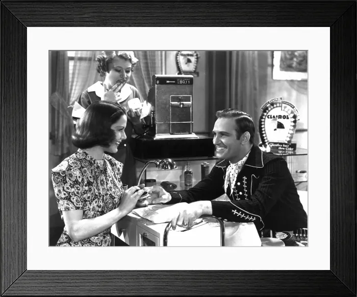 Framed Print : MAN FROM MUSIC MOUNTAIN, Sally Payne, Carol Hughes, Gene Autry, 1938