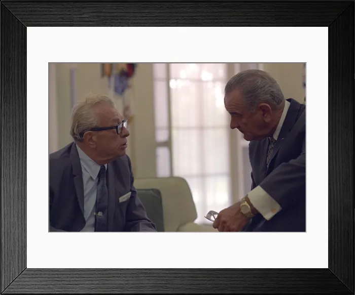 Framed Print : President Lyndon Johnson and Sen. Minority Leader Everett Dirksen meeting in the Oval Office. Sept. 11, 1968
