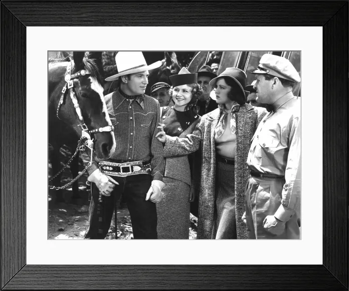 Framed Print : MAN FROM MUSIC MOUNTAIN, Gene Autry, Sally Payne, Carol Hughes, 1938