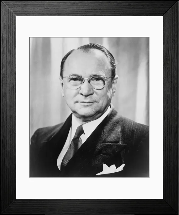 Framed Print : Vladimir K. Zworykin (1889-1982), Russian born scientist, invented a television transmitting and receiving system using cathode ray tubes