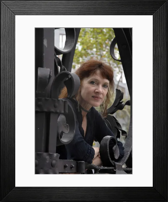 Framed Print : HustonNancy (1953 - ). Canadian-born novelist. Oscar Elias / AISA / Everett Collection (189466)**US SALES ONLY**