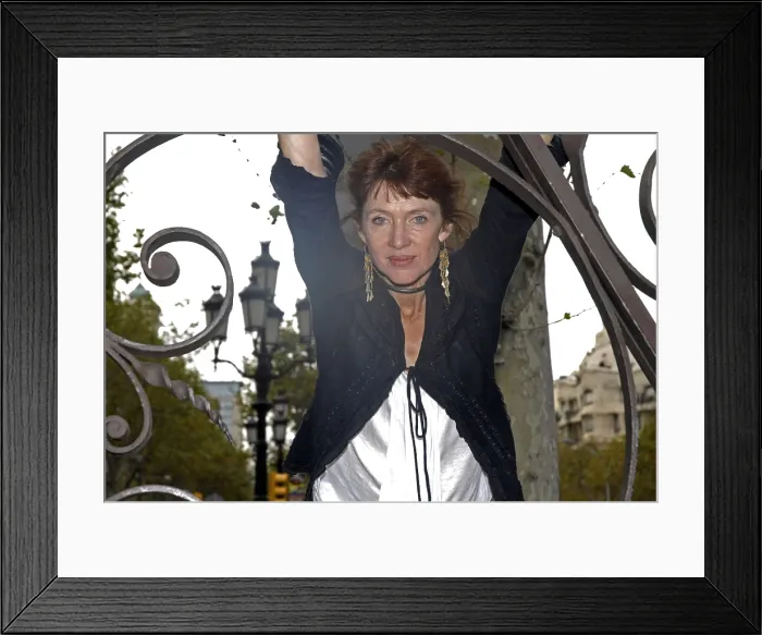 Framed Print : HustonNancy (1953 - ). Canadian-born novelist. Oscar Elias / AISA / Everett Collection (189467)**US SALES ONLY** Framed Print : HustonNancy (1953 - ). Canadian-born novelist. Oscar Elias / AISA / Everett Collection (189467)**US SALES ONLY**