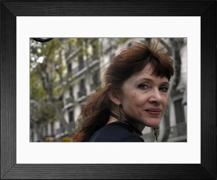 Framed Print : HustonNancy (1953 - ). Canadian-born novelist. Oscar Elias / AISA / Everett Collection (189469)**US SALES ONLY**