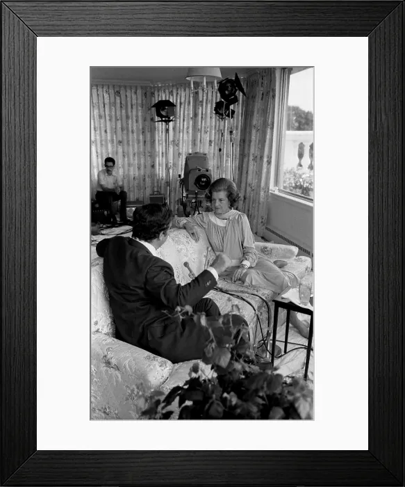 Framed Print : First Lady Betty Ford's interview with Morley Safer for CBS '60 Minutes' raised provoked controversy when she supported women's right to unrestricted abortion Framed Print : First Lady Betty Ford's interview with Morley Safer for CBS '60 Minutes' raised provoked controversy when she supported women's right to unrestricted abortion