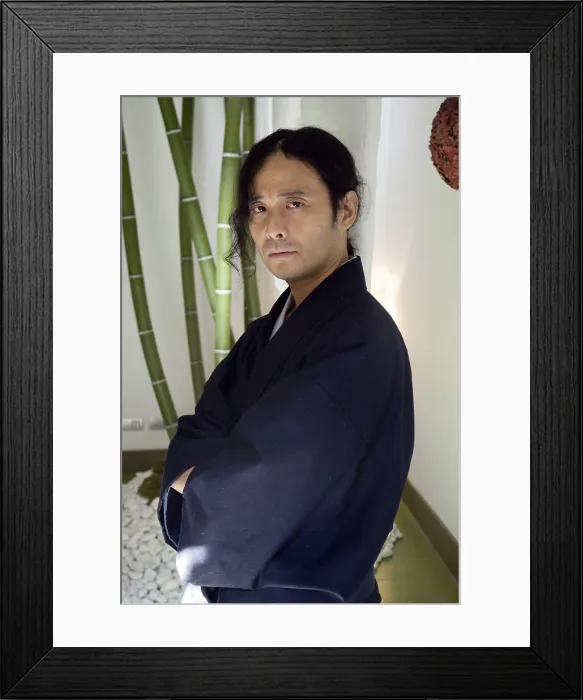 Framed Print : TsujiHitonari (1959 - ). Japanese writercomposerand film director. Oscar Elias / AISA / Everett Collection (189471)**US SALES ONLY**