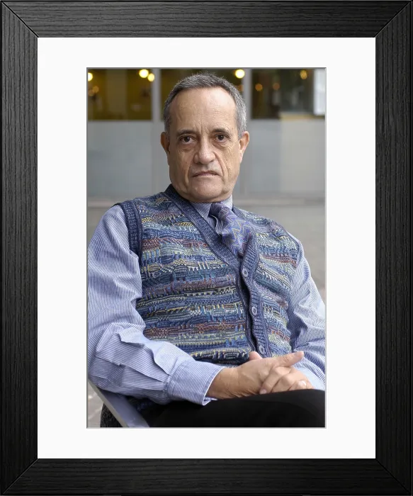 Framed Print : ComingesJorge de (1945 - ). Spanish writer. Oscar Elias / AISA / Everett Collection (189473)**US SALES ONLY** Framed Print : ComingesJorge de (1945 - ). Spanish writer. Oscar Elias / AISA / Everett Collection (189473)**US SALES ONLY**