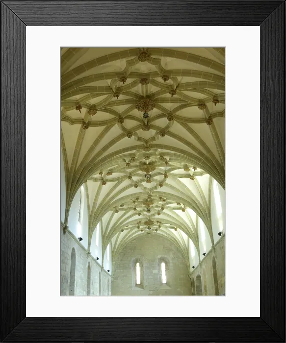 Framed Print : Monastery of Veruela. 1146. SPAIN. Vera de Moncayo. Refectorium. Gothic art. Architecture. AISA / Everett Collection**US SALES ONLY**