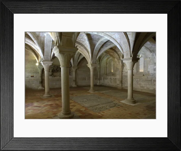Framed Print : Monastery of Veruela. 1146. SPAIN. Vera de Moncayo. Chapter Hall (13th c.). Cistercian art. Architecture. AISA / Everett Collection**US SALES ONLY** Framed Print : Monastery of Veruela. 1146. SPAIN. Vera de Moncayo. Chapter Hall (13th c.). Cistercian art. Architecture. AISA / Everett Collection**US SALES ONLY**