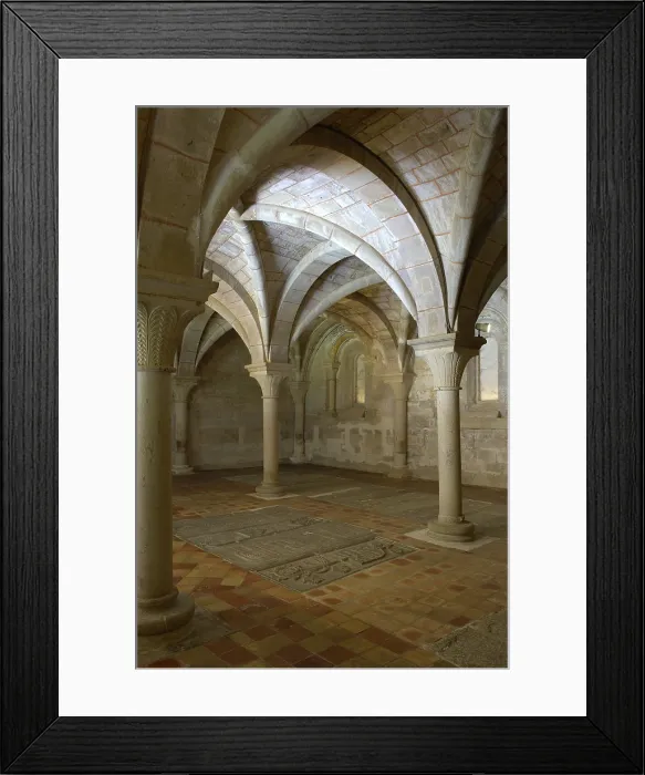 Framed Print : Monastery of Veruela. 1146. SPAIN. Vera de Moncayo. Chapter Hall (13th c.). Cistercian art. Architecture. AISA / Everett Collection**US SALES ONLY** Framed Print : Monastery of Veruela. 1146. SPAIN. Vera de Moncayo. Chapter Hall (13th c.). Cistercian art. Architecture. AISA / Everett Collection**US SALES ONLY**