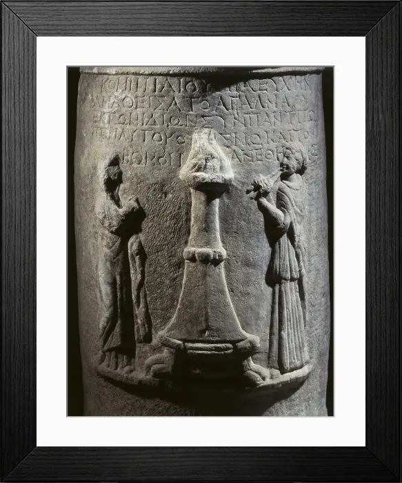 Framed Print : Base of a column with a sacrifice scene. From the Temple of Artemis. Greek art. Relief on rock. TURKEY. Seluk. Ephesus Archaeology Museum. Proc: TURKEY. Seluk. Ephesus. - J Framed Print : Base of a column with a sacrifice scene. From the Temple of Artemis. Greek art. Relief on rock. TURKEY. Seluk. Ephesus Archaeology Museum. Proc: TURKEY. Seluk. Ephesus. - J