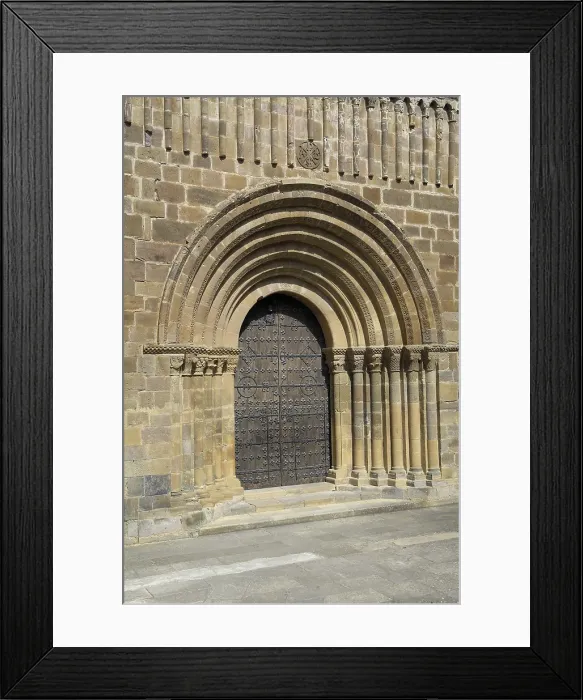 Framed Print : Monastery of Veruela. 1146. SPAIN. Vera de Moncayo. Faade. Romanesque art. Architecture. AISA / Everett Collection**US SALES ONLY** Framed Print : Monastery of Veruela. 1146. SPAIN. Vera de Moncayo. Faade. Romanesque art. Architecture. AISA / Everett Collection**US SALES ONLY**