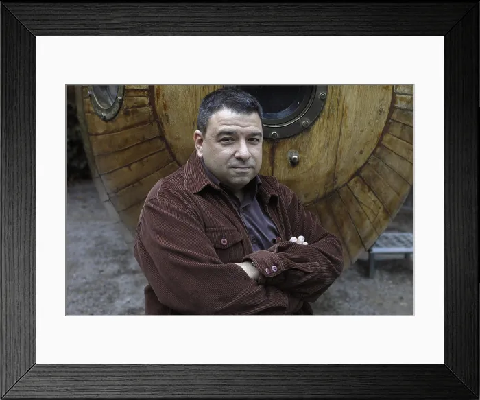 Framed Print : GuerraLuis Miguel (1963 - ). Spanish writer. Oscar Elias / AISA / Everett Collection (189478)**US SALES ONLY**
