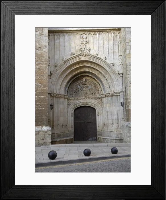 Framed Print : SPAIN. Daroca. Collegiate Church of Santa Mara de los Corporales. Gate of Mercy (15th c.). Gothic art. Architecture. AISA / Everett Collection**US SALES ONLY**