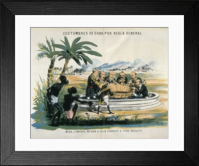 Framed Print : Cuba. Spanish colonization (1869-1870)