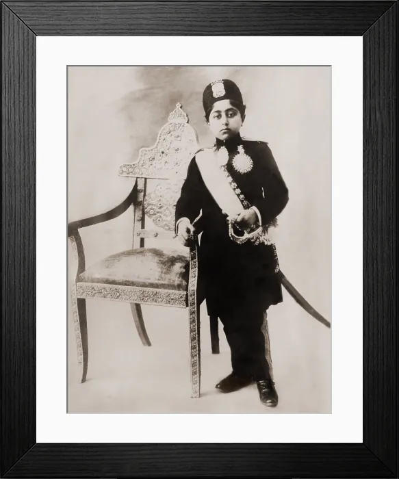 Framed Print : Ahmad Shah Qajar (1897-1929), as the teenage Shah of an Iran in 1913, when Iran was effectively ruled by Russia Framed Print : Ahmad Shah Qajar (1897-1929), as the teenage Shah of an Iran in 1913, when Iran was effectively ruled by Russia