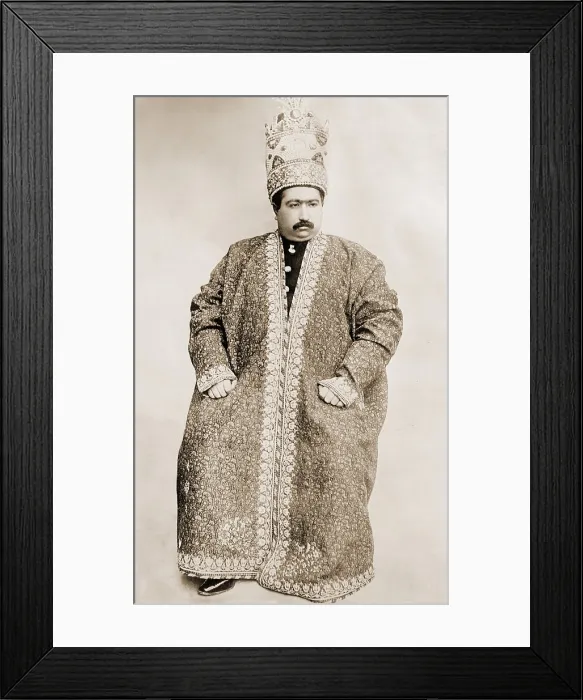 Framed Print : Mohammad Ali Shah Qajar (1872-1925), the Shah of Persia from January 8, 1907 to July 16, 1909