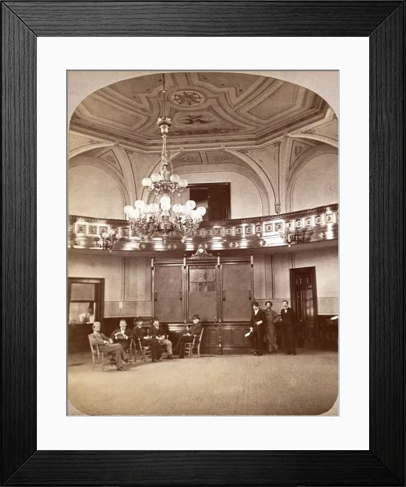 Framed Print : As the Pennsylvania oil business had matured beyond it's early wild years of booms and busts it established the Oil Exchange in 1871
