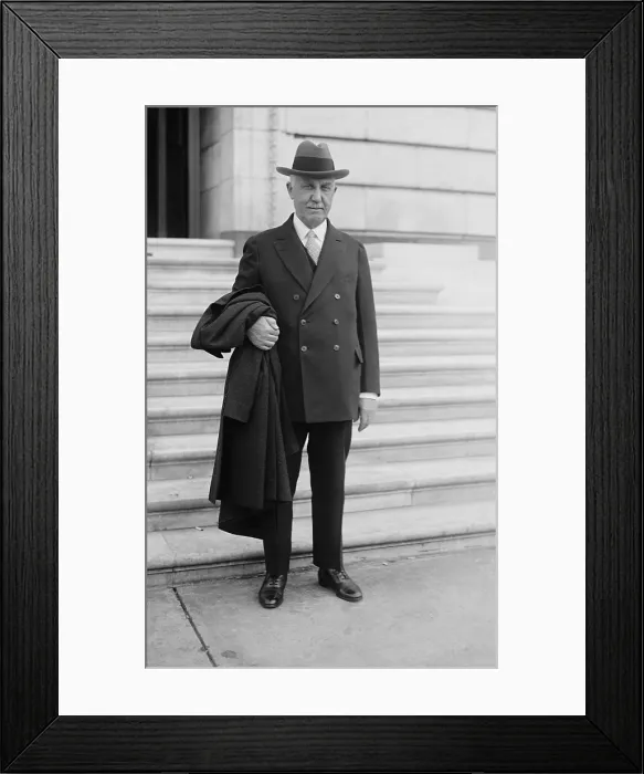 Framed Print : Richard B. Mellon (1858-1933), brother of Treasury secretary, Andrew Mellon, on the steps of the U.S. Capitol Framed Print : Richard B. Mellon (1858-1933), brother of Treasury secretary, Andrew Mellon, on the steps of the U.S. Capitol