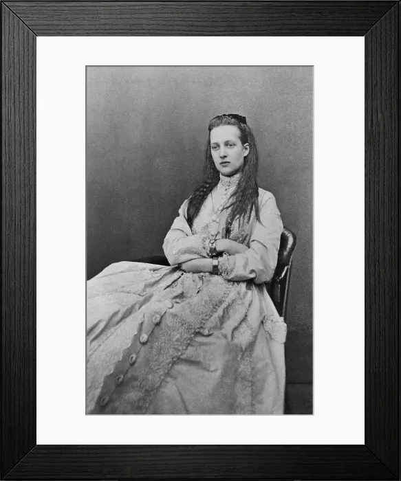 Framed Print : Alexandra, Princess of Wales (1844-1925), in 1867. She was married to the future Edward VII, King of Great Britain, ca. 1863