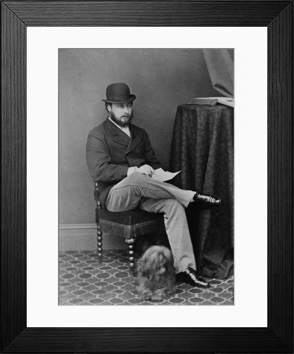 Framed Print : Edward, the Prince of Wales, the future Edward VII, King of Great Britain, ca. 1867 Framed Print : Edward, the Prince of Wales, the future Edward VII, King of Great Britain, ca. 1867