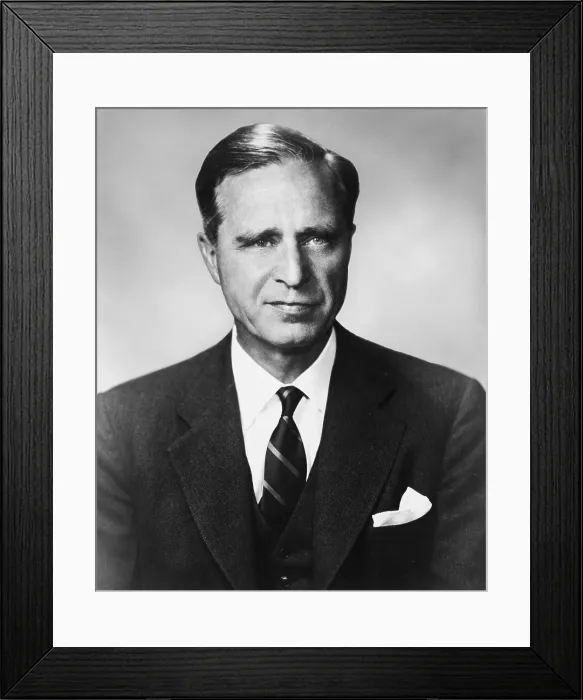 Framed Print : Prescott S. Bush (1895-1972) Wall Street banker, United States Senator from Connecticut (1952-1963), father of the 41st President George H. W