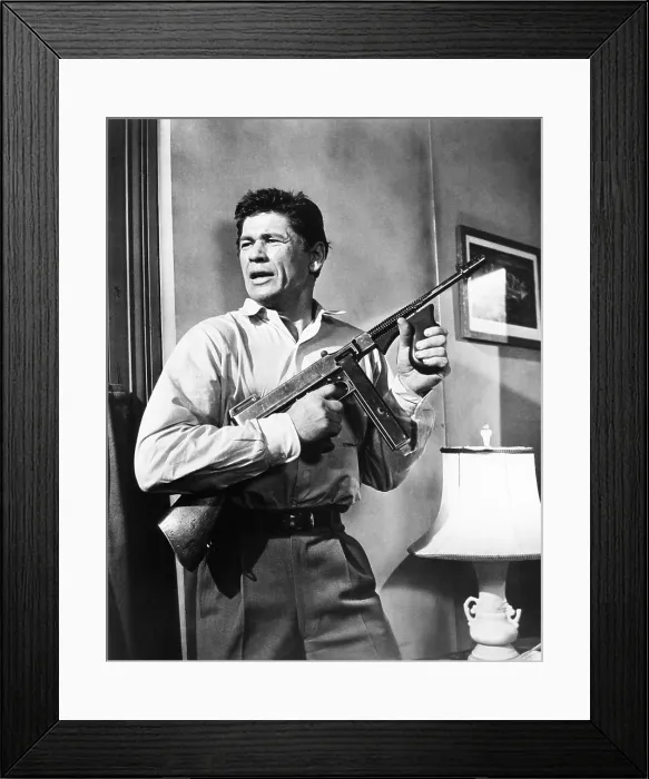 Framed Print : MACHINE-GUN KELLY, Charles Bronson, 1958