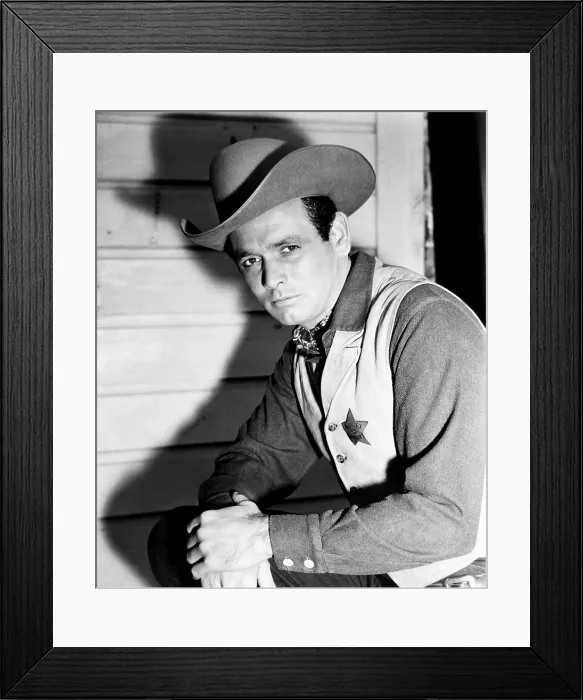 Framed Print : SHOWDOWN AT ABILENE, David Janssen, 1956 Framed Print : SHOWDOWN AT ABILENE, David Janssen, 1956