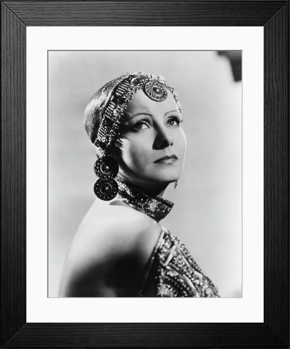 Framed Print : MATA HARI, Greta Garbo, portrait by Clarence Sinclair Bull, 1931