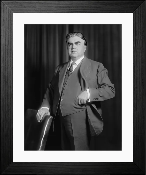 Framed Print : John L. Lewis lead the organization of millions of industrial workers in the 1930s. (BSLOC_2013_6_93)