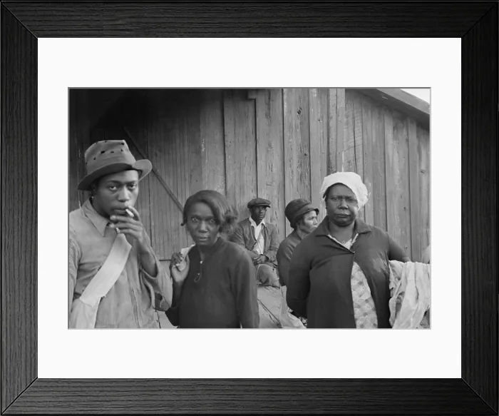 Framed Print : African American cotton pickers in Arkansas. Oct. 1935. Photo by Ben Shahn. (BSLOC_2013_6_91)