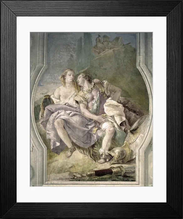 Framed Print : ITALY. Vicenza. Villa Valmarana. Rinaldo and Armida', 1757. Fresco painting placed in Tasso room