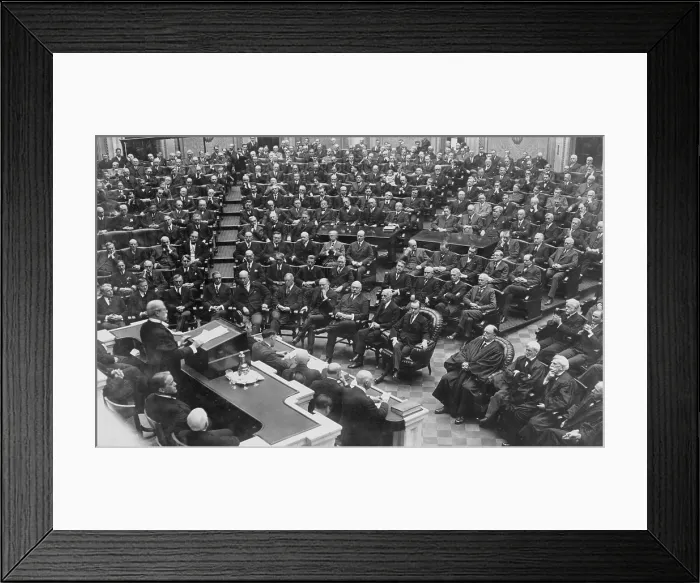 Framed Print : Warren G. Harding (1865-1923), memorial service in the House of Representatives, on February 27, 1924 Framed Print : Warren G. Harding (1865-1923), memorial service in the House of Representatives, on February 27, 1924